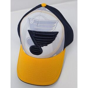 NHL‎ Hockey St Louis Blues Bakes 42 Cap Unisex Multicolor OS Adjustable NWT